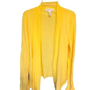 Ambiance Apparel Yellow cardigan